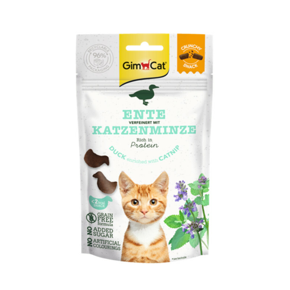 GimCat Crunchy Kattensnack Eend & Catnip50 gr