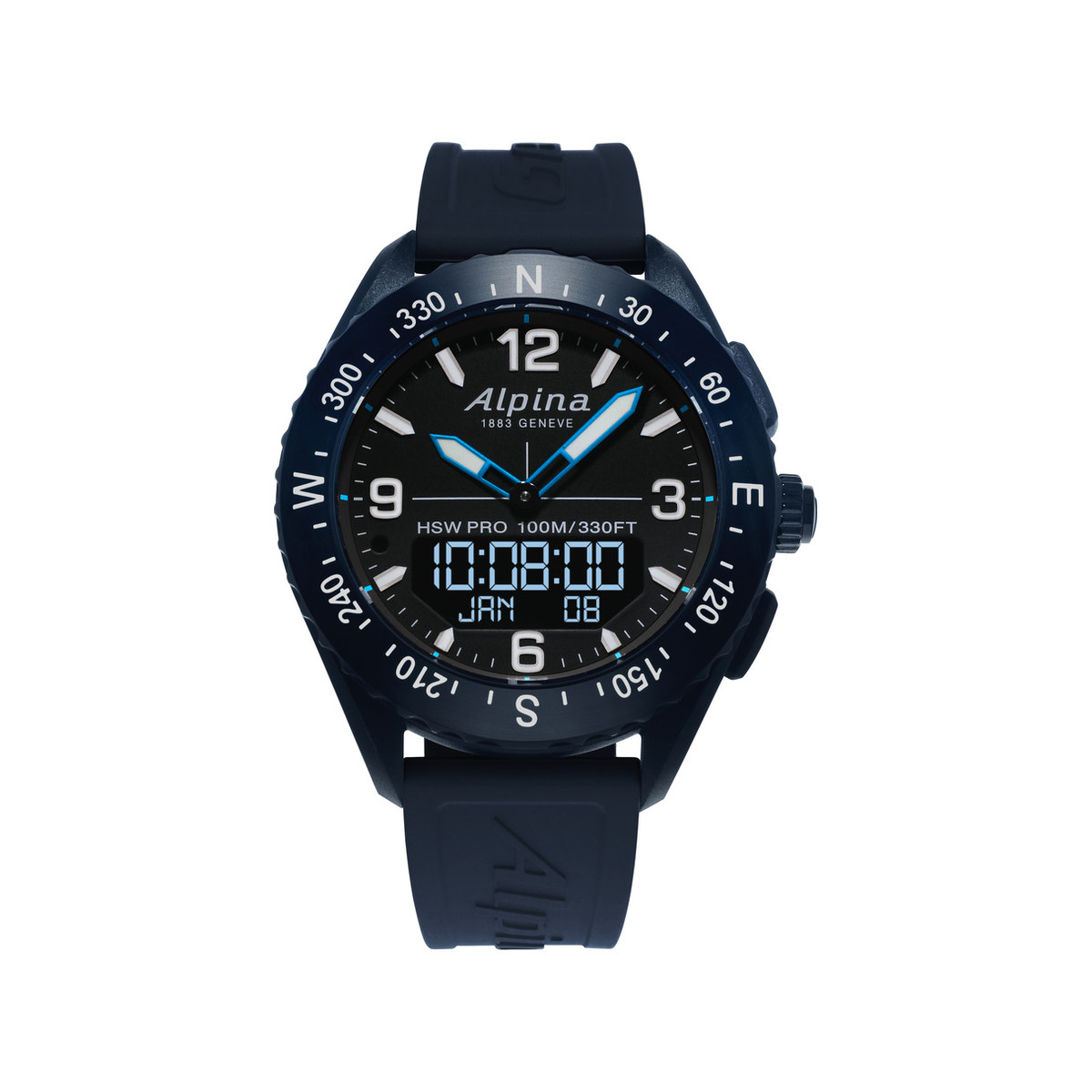 Montre Alpina homme chronographe connecté