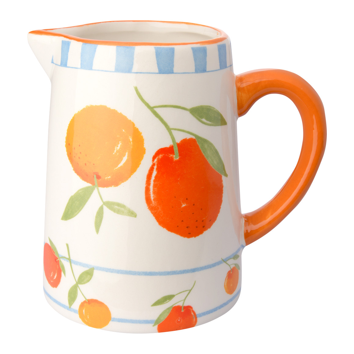 My Home Krug mit Orangen-Motiv weiss / orange / grün
