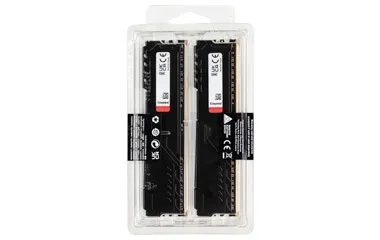 Kingston FURY Beast - DDR4 - sæt - 32 GB: 2 x 16 GB - DIMM 288-PIN - 3600 MT/s / PC4-28800 - CL18 - 1.35 V - ikke bufferet - ikke-ECC - sort