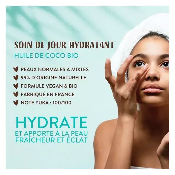 Lovea - Creme Hidratante Diurno - Óleo de Coco Orgânico 50ml