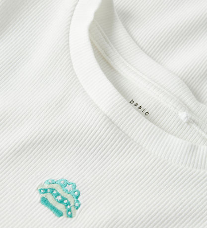 Name It T-Shirt - NkfVivemma - Rib - Bright White/Striped Shell