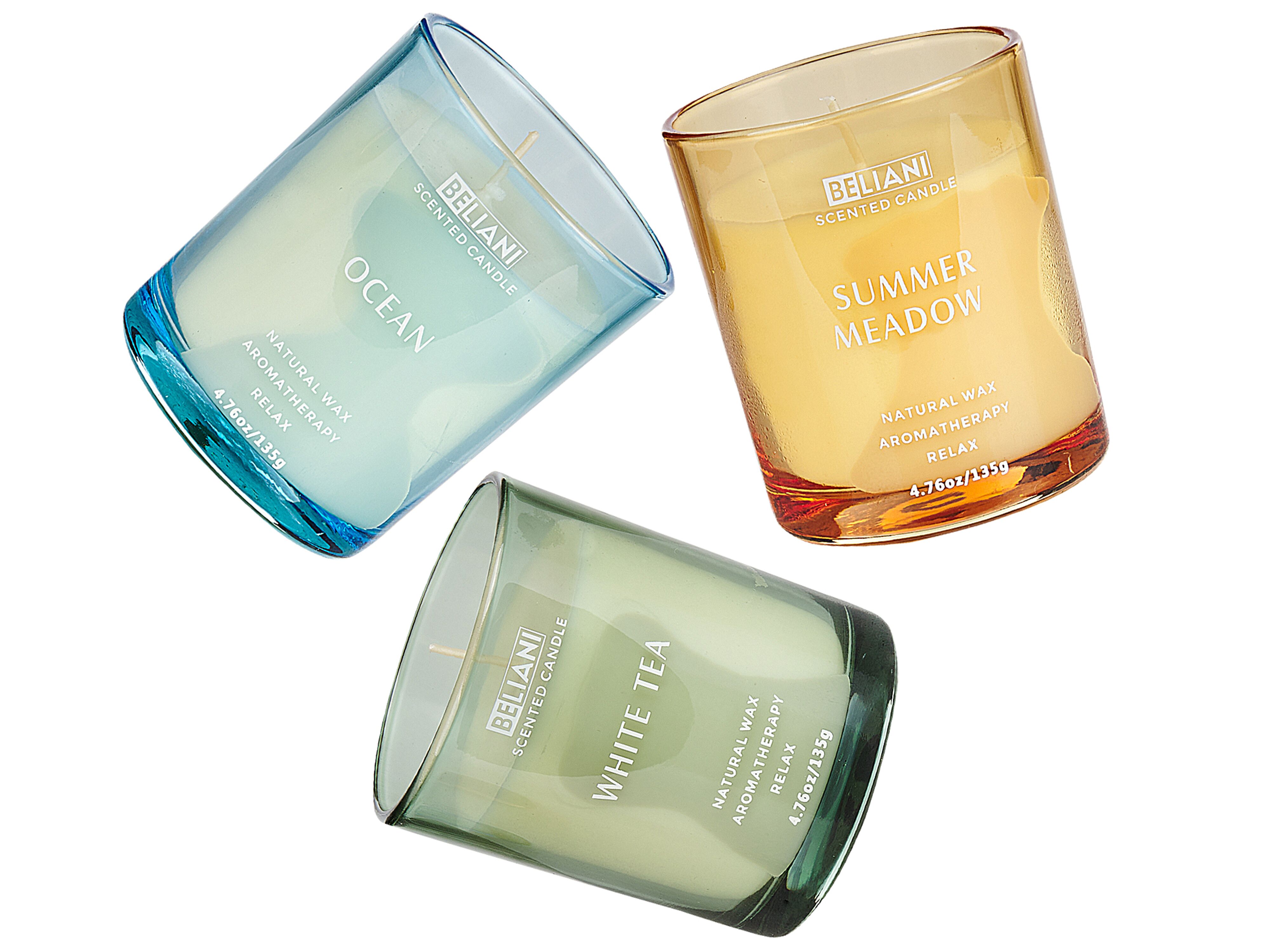 Set van 3 geurkaarsen SHEER JOY Soja wax Frisse geurnoten
