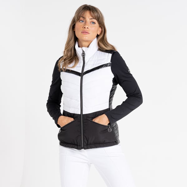 Doudoune ski DARE 2B BURNISH II GILET WHITE/BLACK