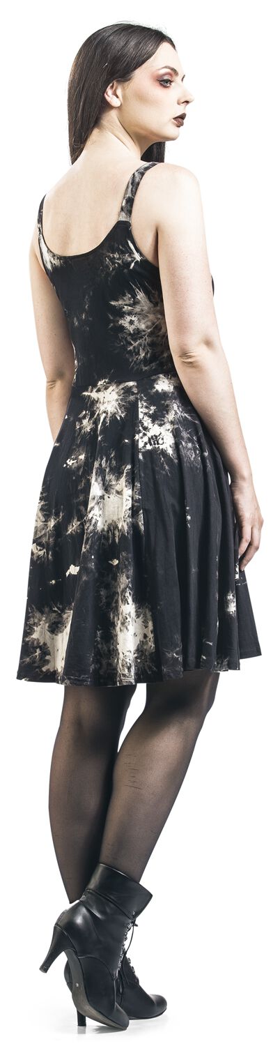Robe Tie Dye Malin | Chemical Black Robe courte