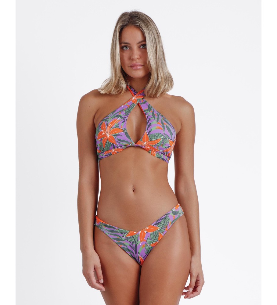 Biquíni Admas Halter Jungle Malva