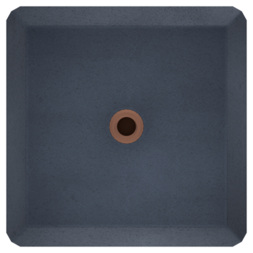 Betonpoer met plaat antraciet 18 x 18 x 58 cm
