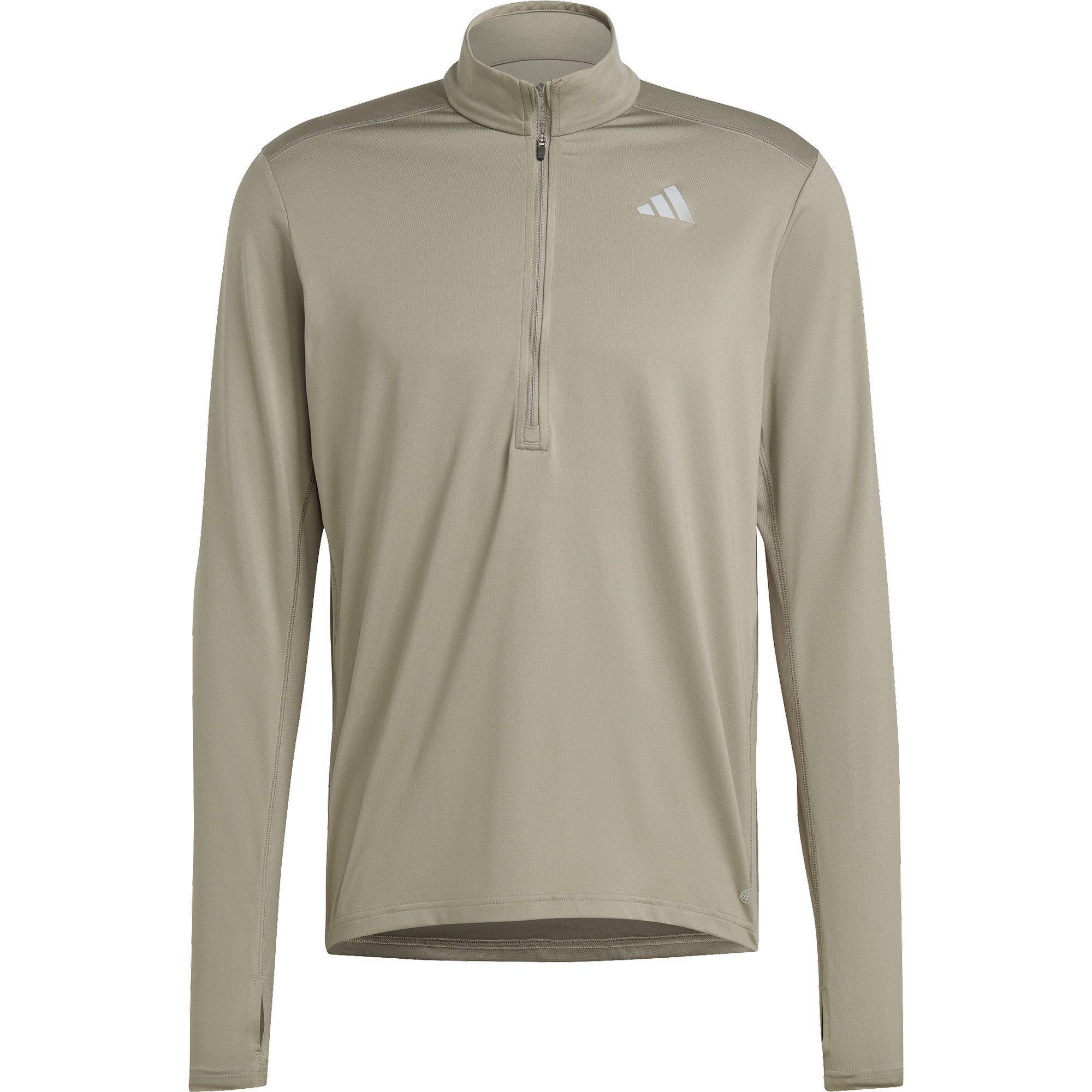 adidas Own the Run 1/2 Zip Longsleeve Shirt Herren silver pebble