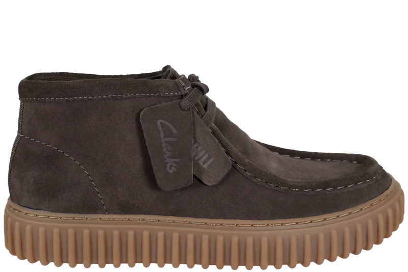 CLARKS TORHILL HI KORT STØVLE I BRUNT RUSKIND