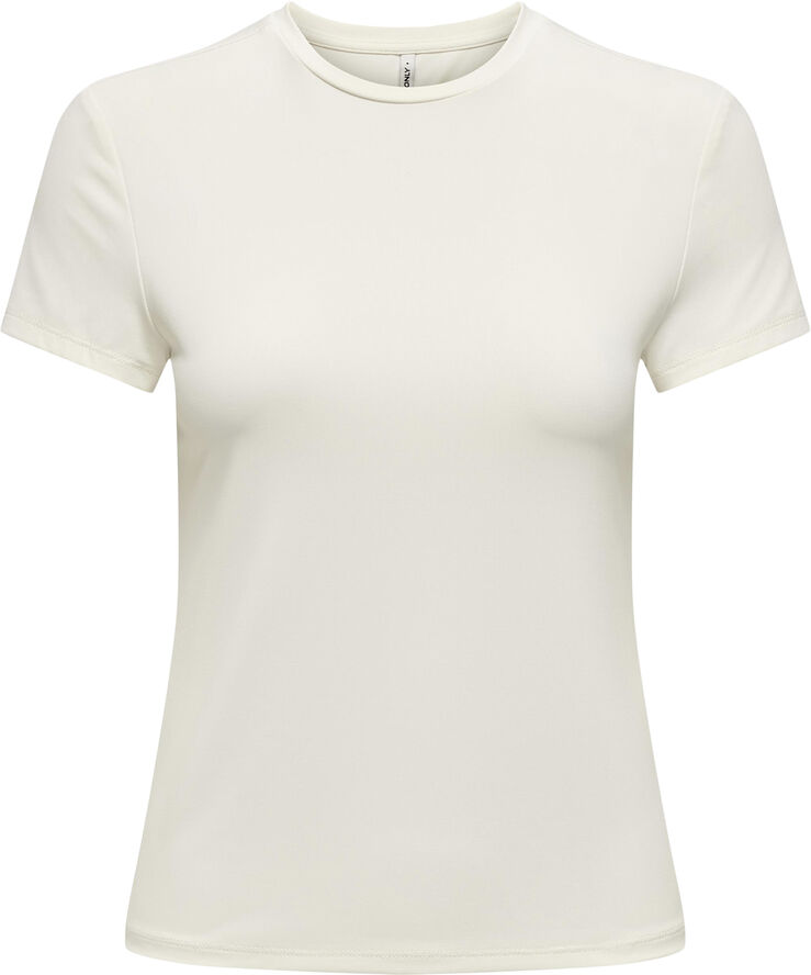 ONLY ONLEA S/S TOP O NECK CS JRS Hvid