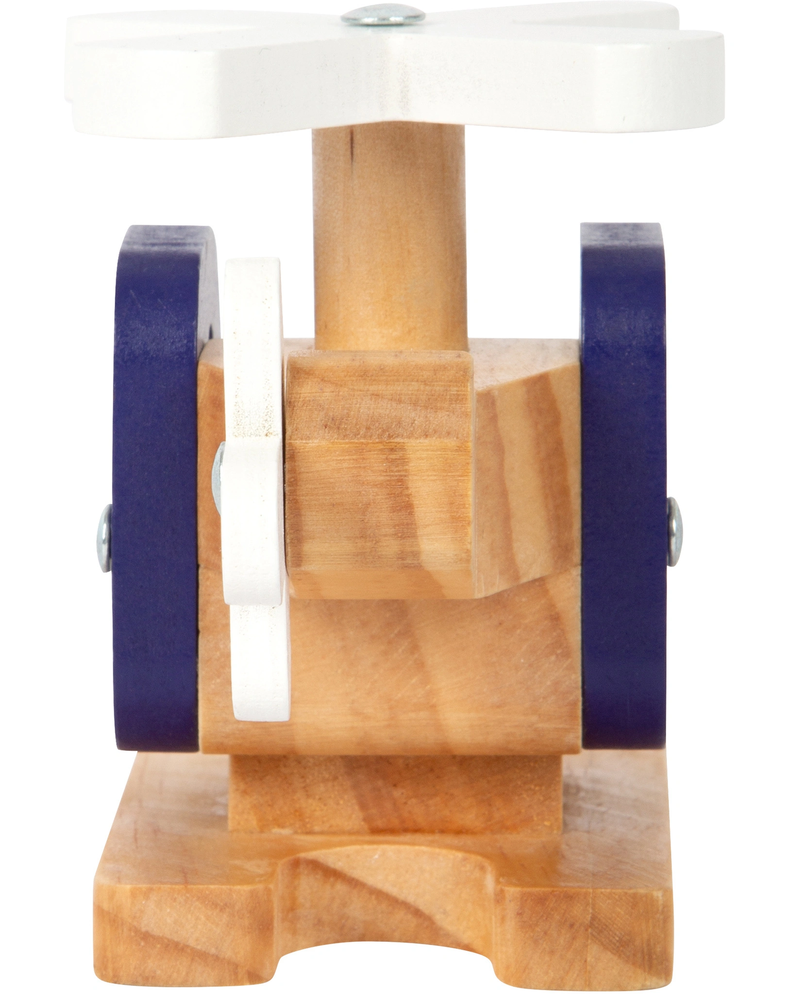 Holz-Spielzeug HUBSCHRAUBER in blau/natur