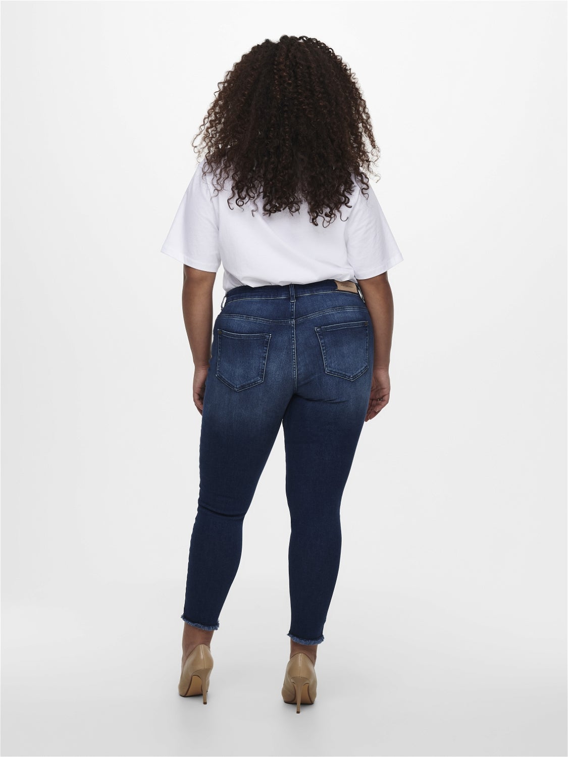 CARWILLY Mittlere Taille Skinny Fit Jeans Medium Blue Denim
