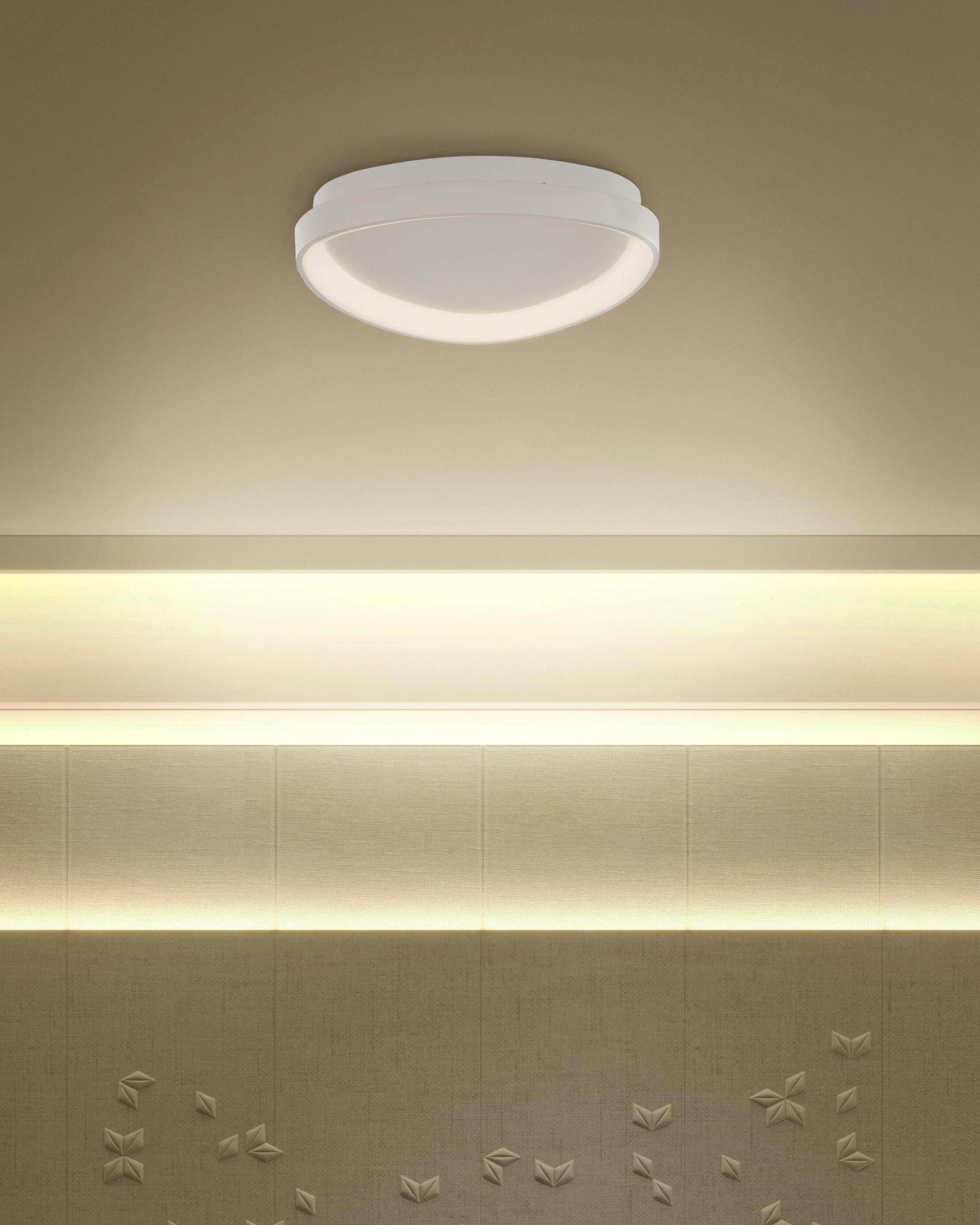 LED plafondlamp NANDING Metaal Wit
