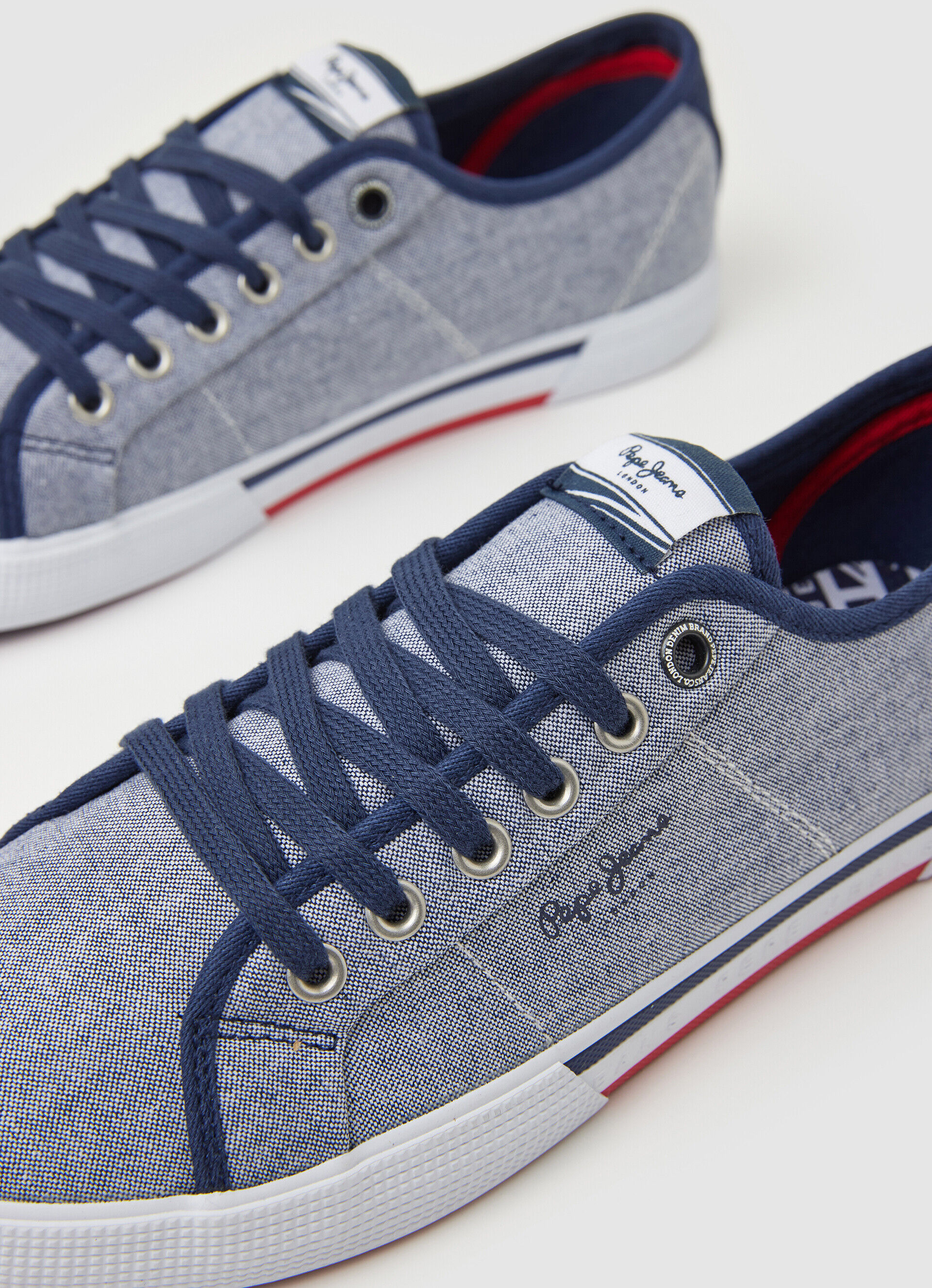 TÊNIS BÁSICOS DE CHAMBRAY - azul chambray