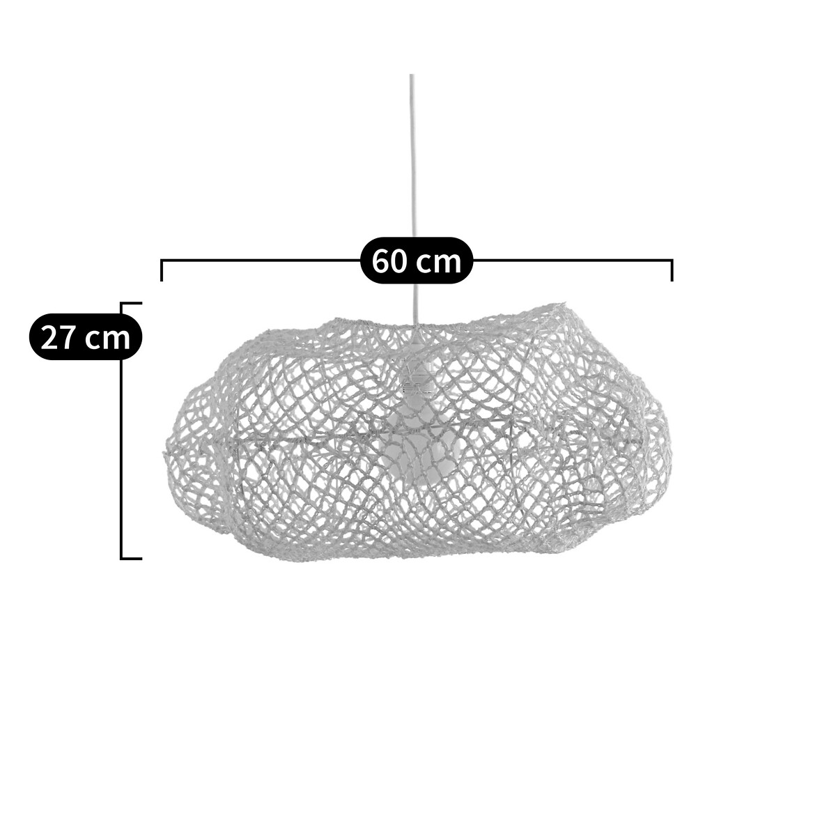 AM.PM<br>Luminária pendente pequena em formato de nuvem Azéria