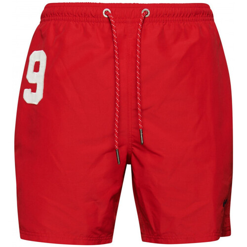 Superdry - Vintage polo swimshort Rojo