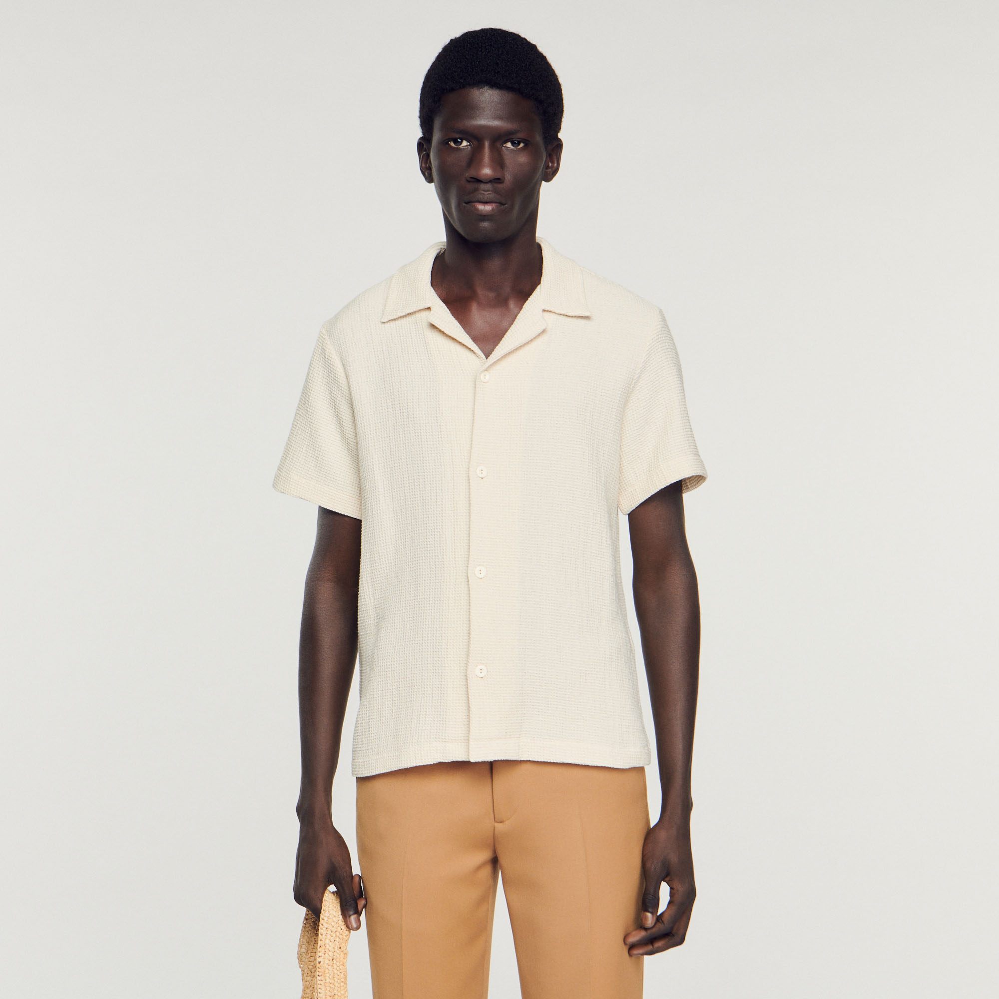 Chemise nid d'abeille