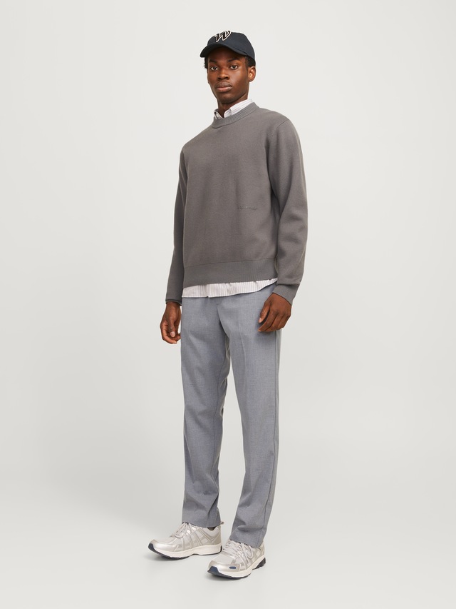 Jack & Jones Stoffhose »JPSTKANE – Lässige Hose mit Bündchen, pflegeleicht und relaxed«  meliert, modisch, relaxed fit, Web