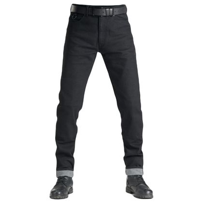 Jean Pando Moto STEEL BLACK 02 - Slim - Noir