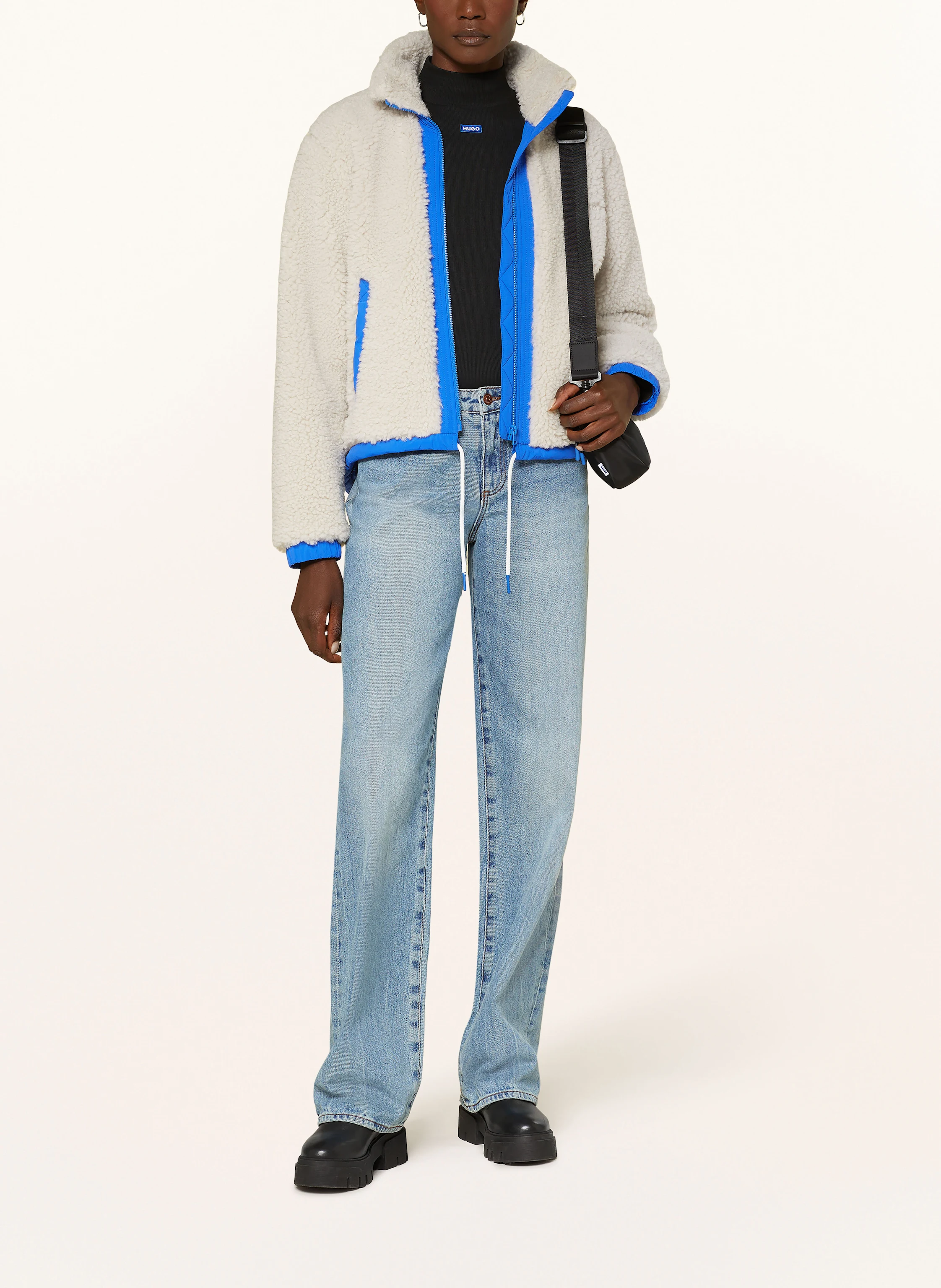 HUGO BLUE Teddyfell-Jacke FOSBURY