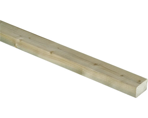 Onderconstructie van drukgeïmpregneerd grenenhout, 2500x45x70 mm