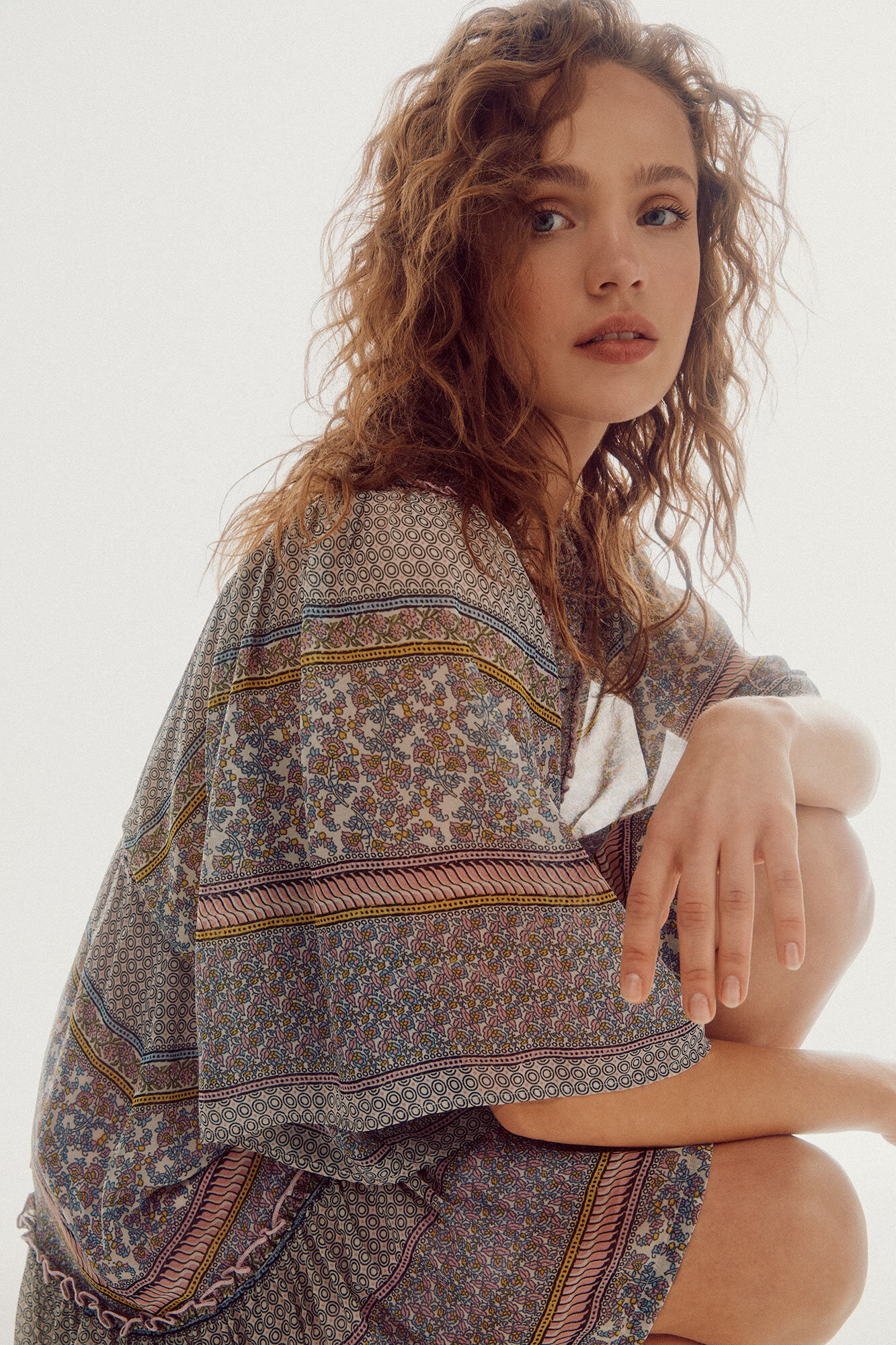 Vestido estampado - Multicolorido