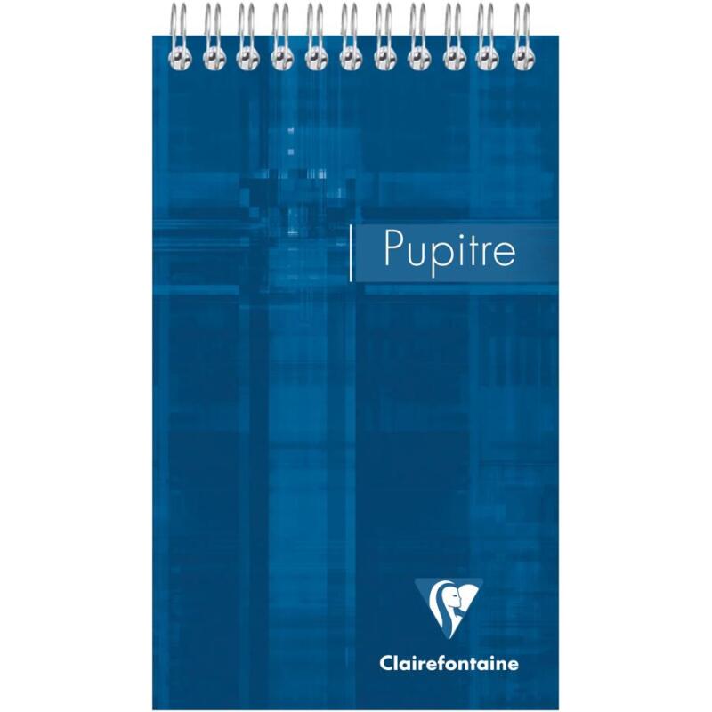 Bloc Pupitre reliure intégrale 10,5x17cm 80 feuilles détachables lignées Couleur aléatoire - Assortis