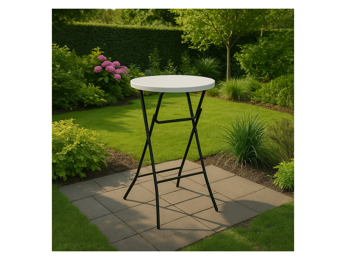 Brixy 80 x 110 cm White inklapbare statafel - Set van 2