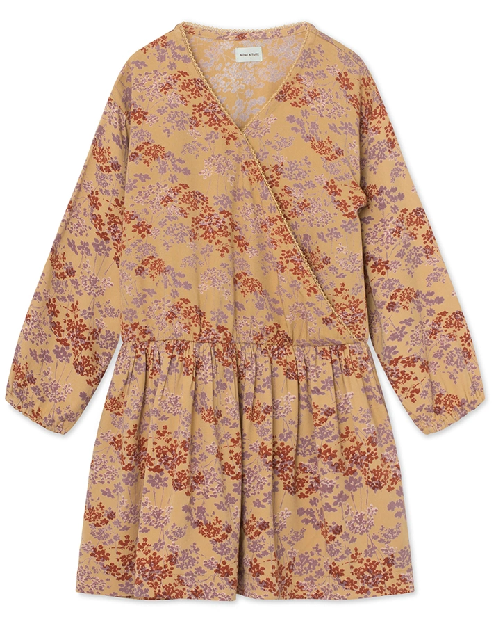 Langarm-Kleid MATANKIE in senf