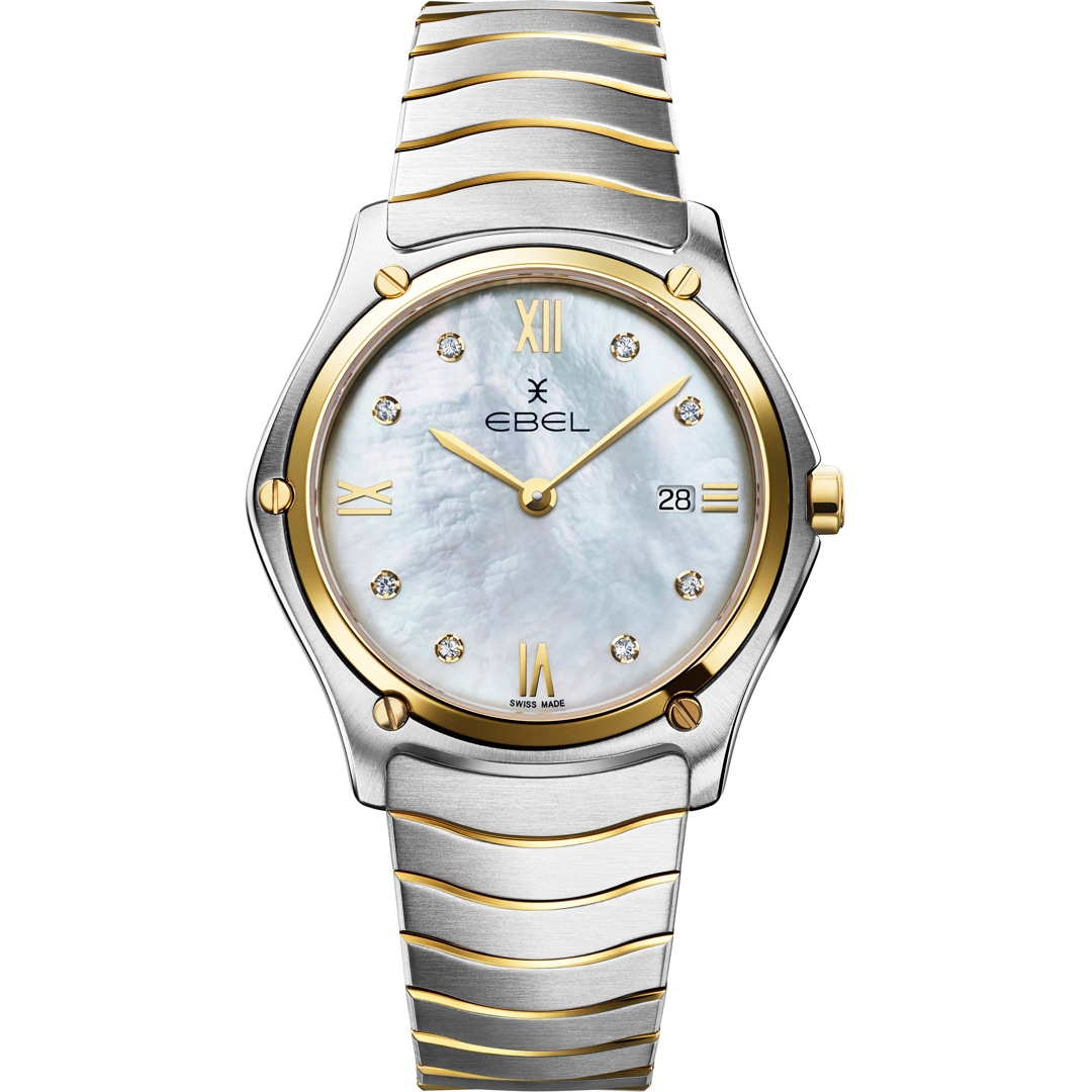 Ebel Sport Classic Lady Diamonds Bicolor / Perlmutt 37mm