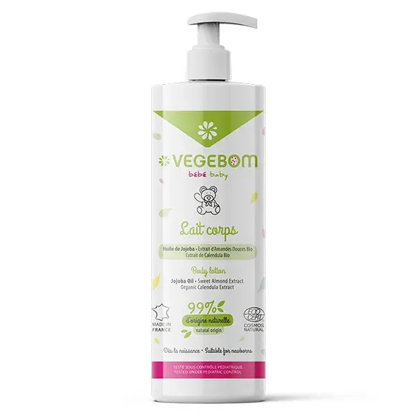 Loção Corporal Vegebom Baby Range em Frasco com Bomba Dosadora 400ml