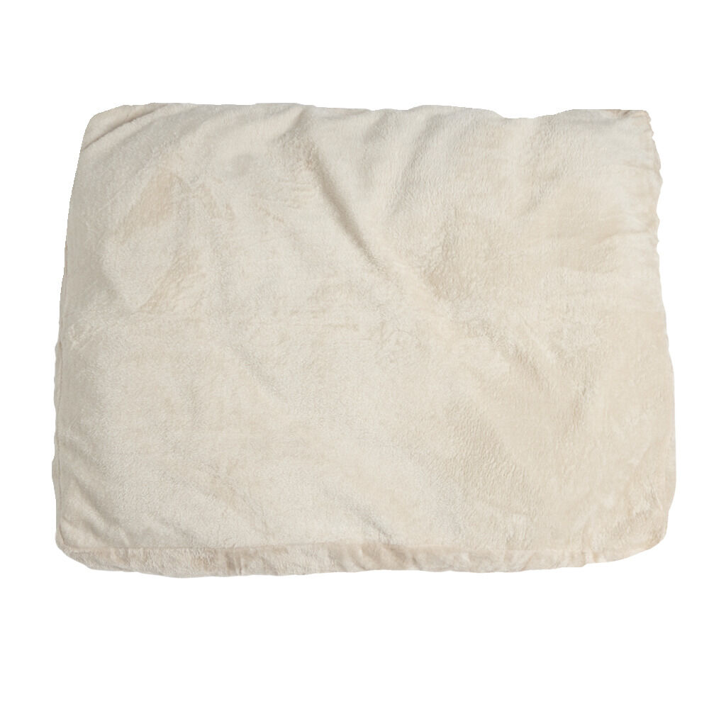 Couchage pour chien tissu beige format XL 100x80xH10cm