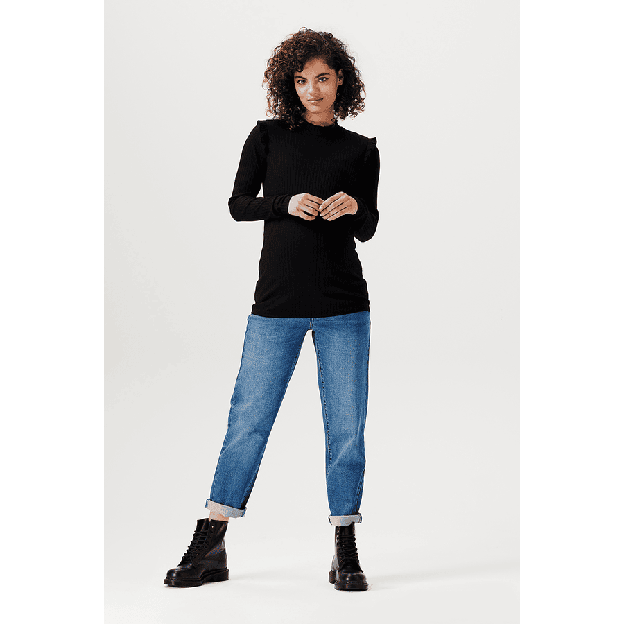 SUPERMOM Langarmshirt Bristol Black