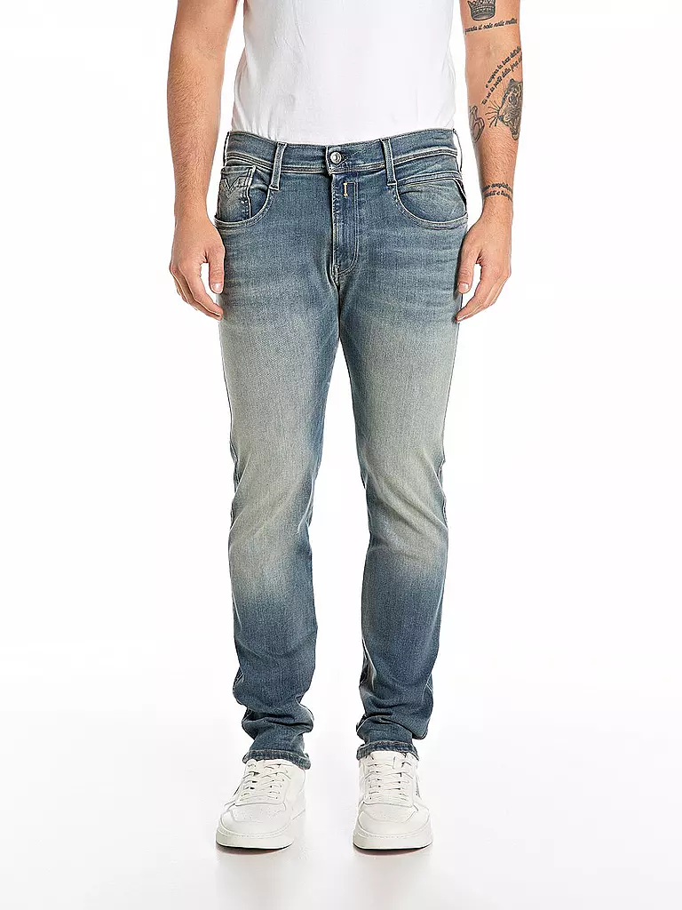 REPLAY Jeans Slim Fit ANBASS HYPERFLEXX blau