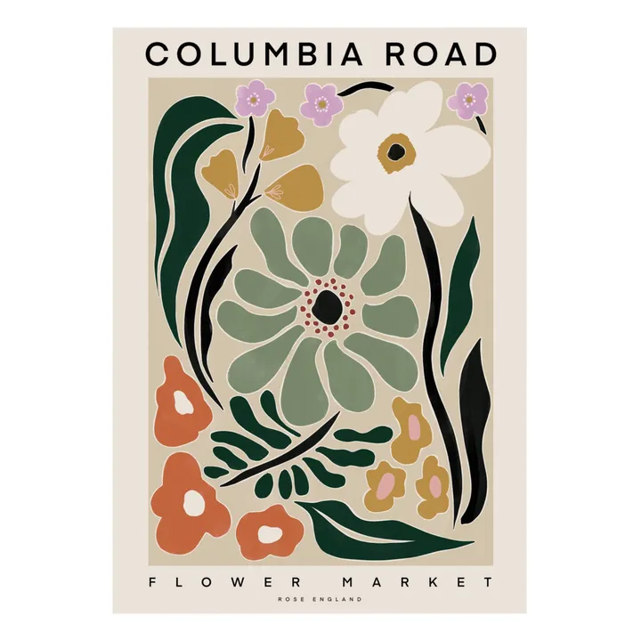 Rose England Affiche Columbia Road