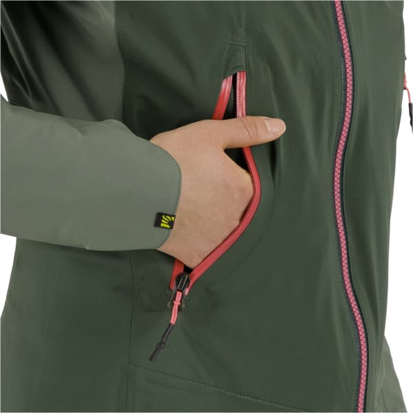 Veste ski de randonnée KARPOS VALSESIA SHELL W JKT JUNGLE GREEN/DUCK GREEN