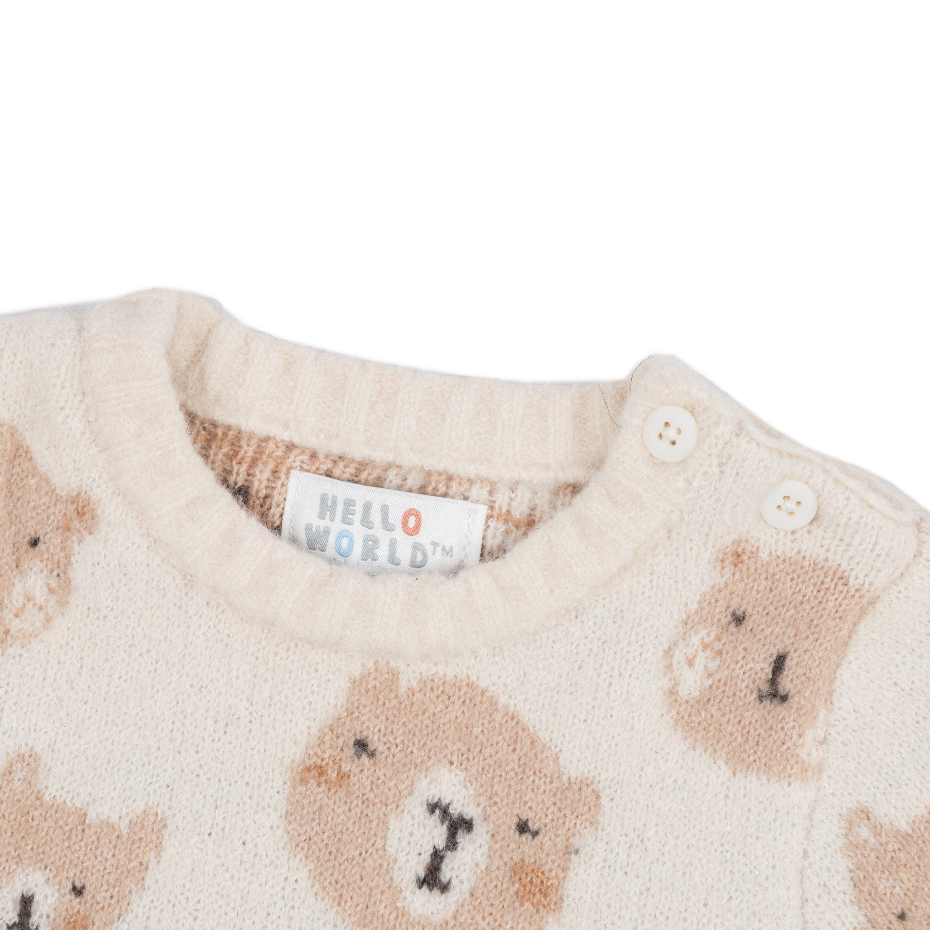 Hello World HW Bear Knit Jumper Infants