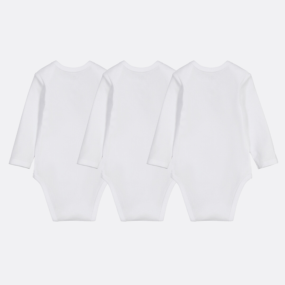 COLEÇÃO LA REDOUTE<br>Conjunto de 3 macacões de manga comprida que acompanham o crescimento da criança