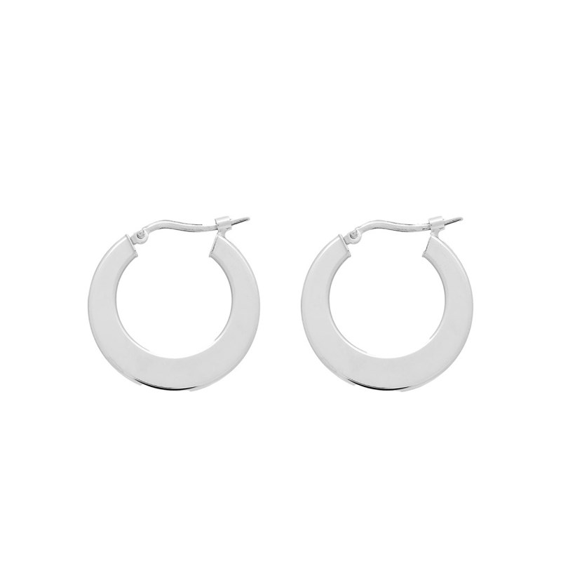 Créoles fantaisie Femme - Or 18 Carats - Diamètre 14mm