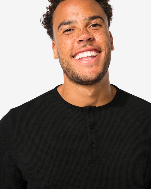 pyjama à carreaux en flanelle pour homme noir