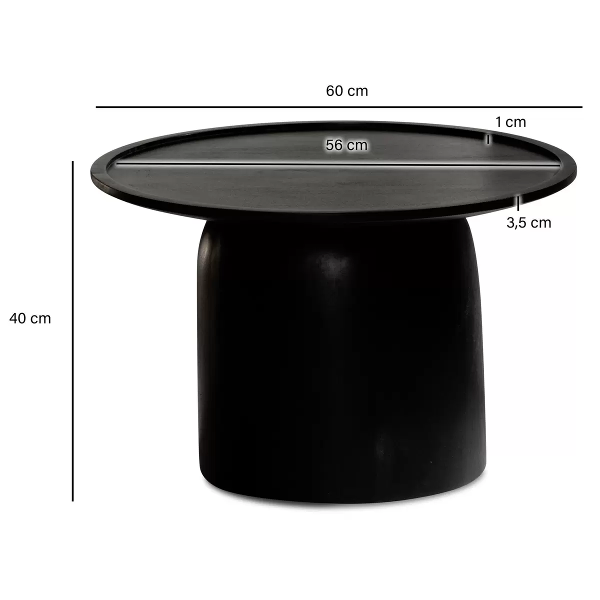 Couchtisch Coculina Schwarz