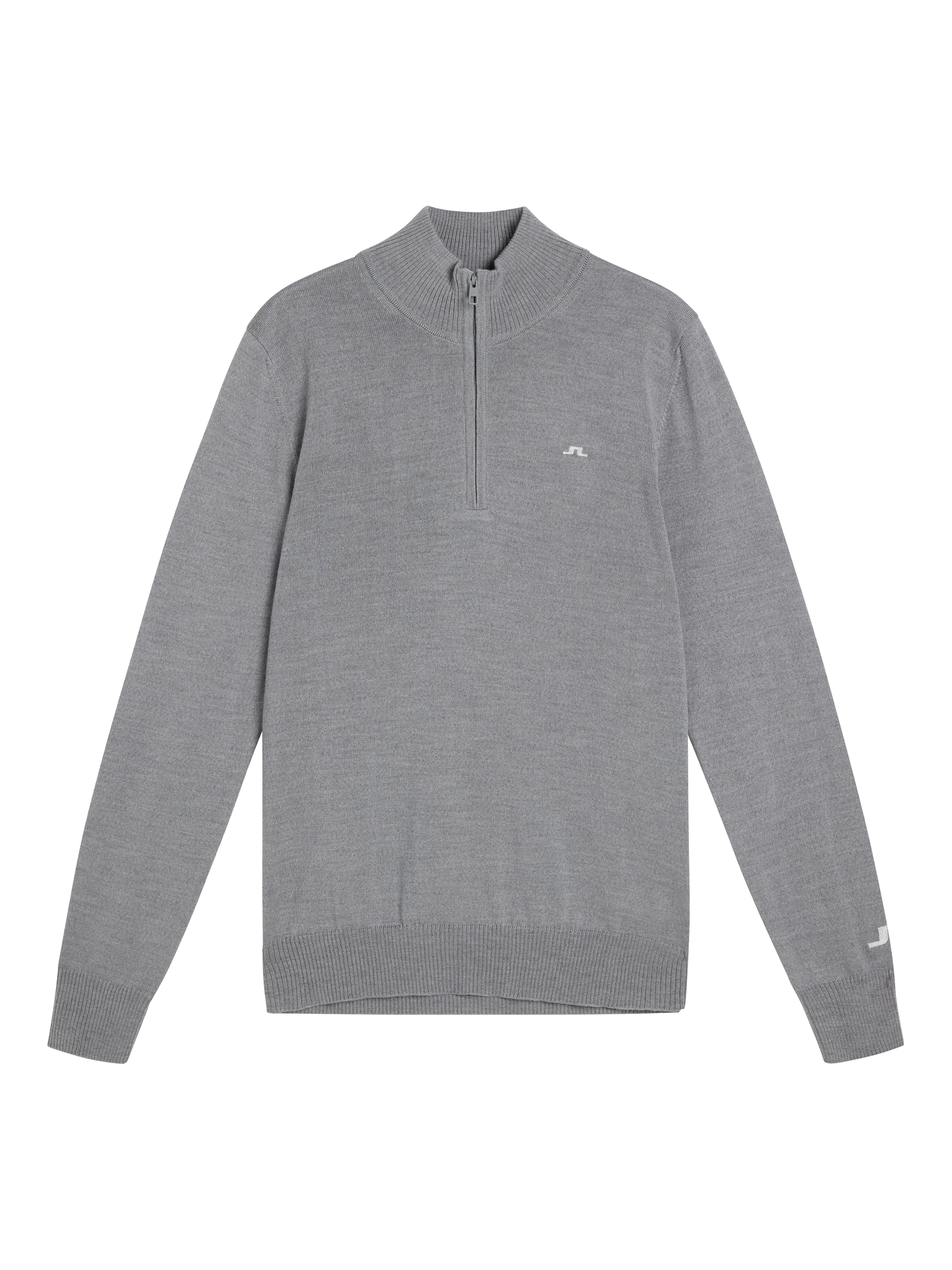 Kian Knitted Sweater Herre Grey Melange