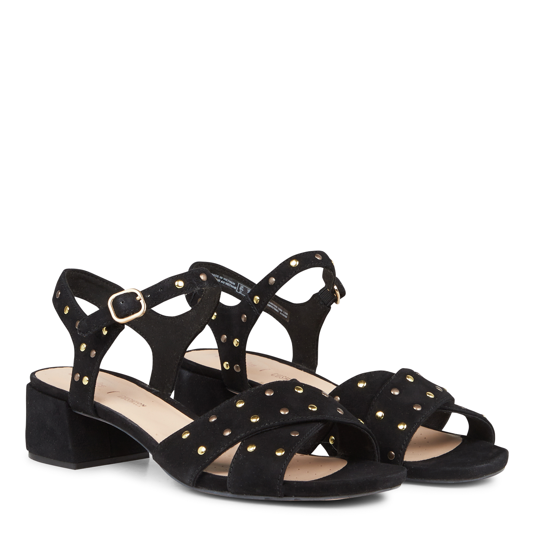 SHEER35 STRAP - Sandales hautes à talons en cuir| Noir