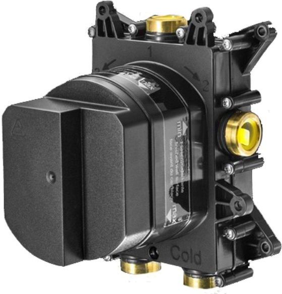 Crosswater - Crossbox Lazo - Douchekraan - Thermostatisch - Geborsteld Messing