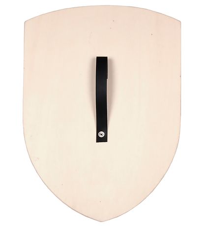 Den Goda Fen Kostüm - Ritterschild - Schwarz/Silber
