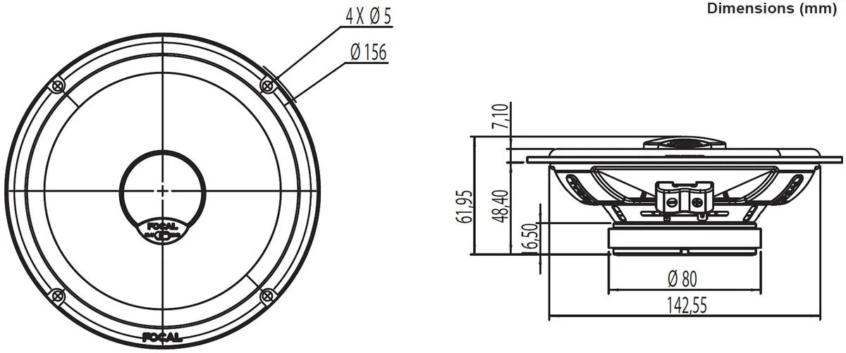 Focal ICU165 (la paire) Haut-parleurs voiture