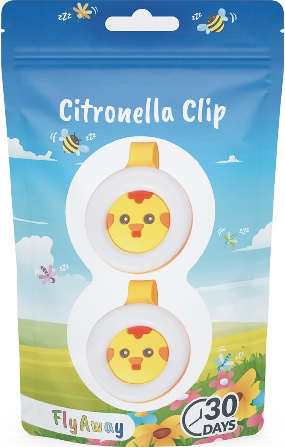 FLYAWAY Citronella-Clip<br>2 Stück, Beutel, Chick Duopack