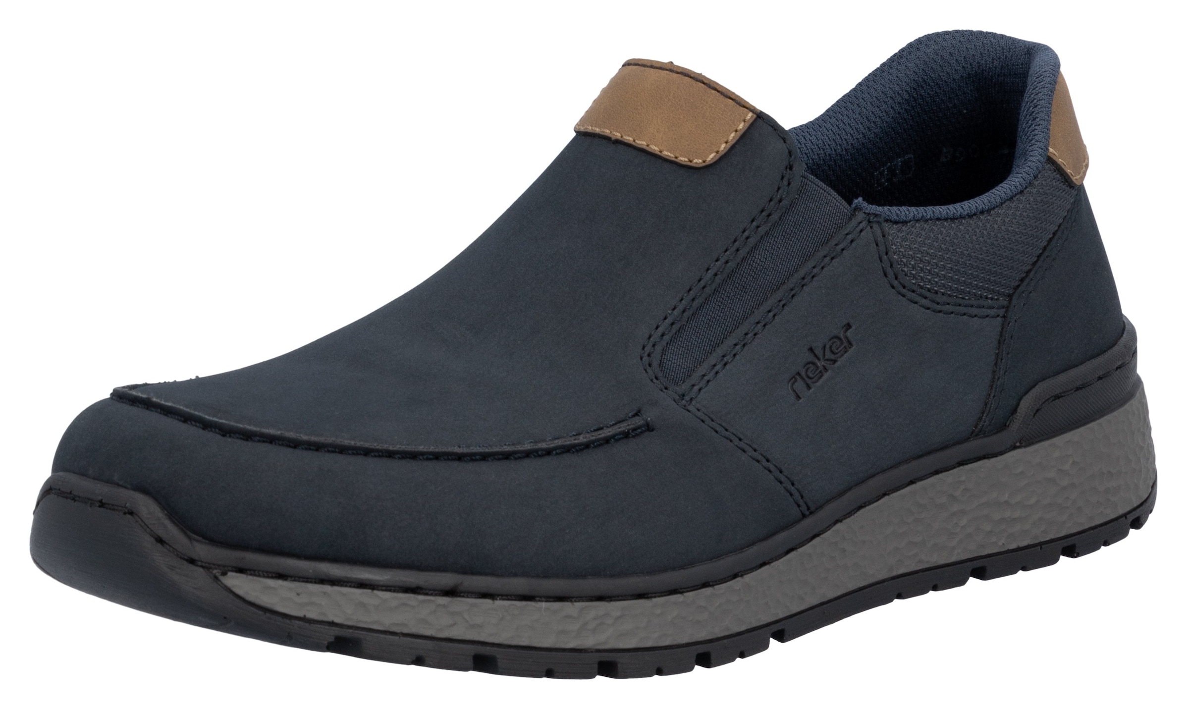 Rieker Slipper  mit kontrastfarbenen Besätzen, bequeme Form