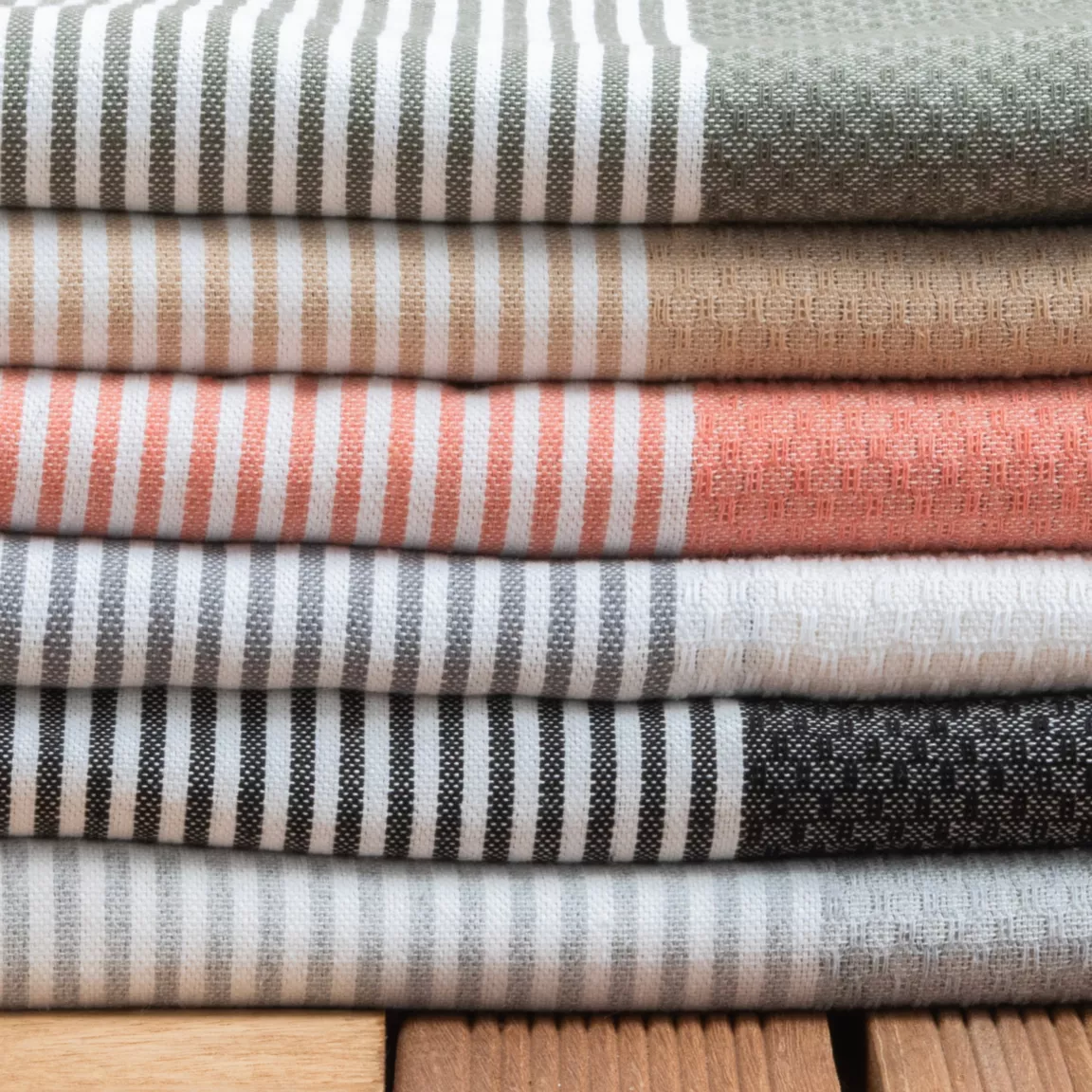 Fouta coton recyclé (100 x 200 cm) Océane Beige