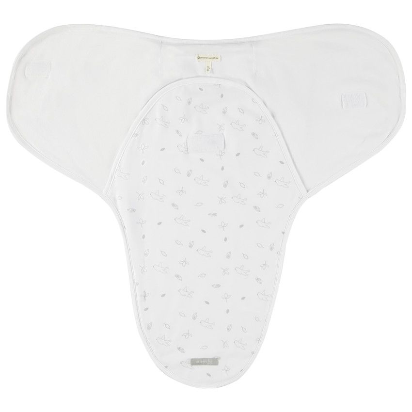 Couverture à emmailloter en jersey - Blanc